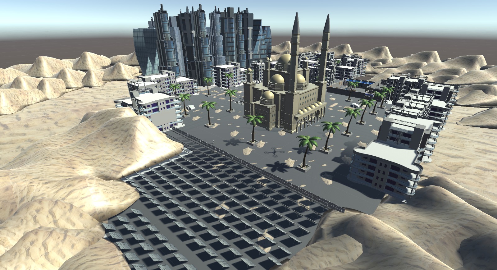 Robotic City - Unity game set in Saudi Arabia